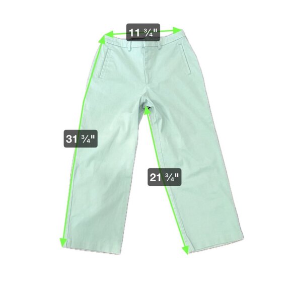 Sigrid Olsen Sport Womens Green Cotton Blend Pants Size 8 - Picture 7 of 8